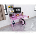 Pink Modern Gaming Desk